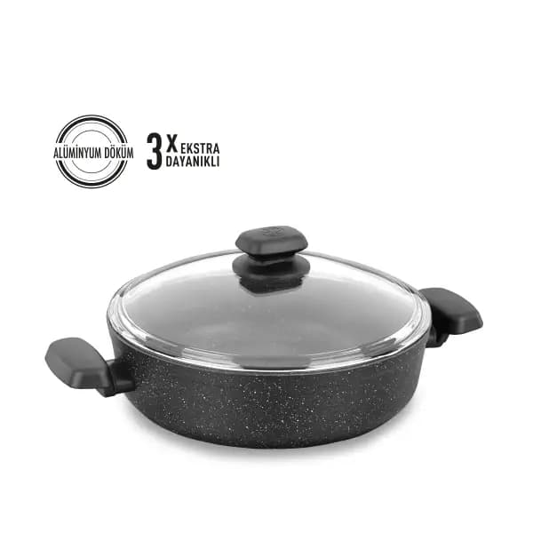Korkmaz Ornella 28x7.5 cm Kısa Tencere A1345