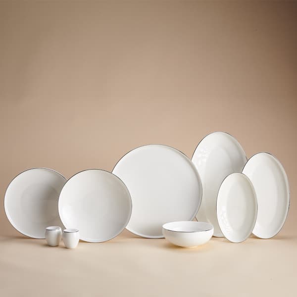 Korkmaz Diana Collection 60 Parça Platin Yemek Takımı A8174