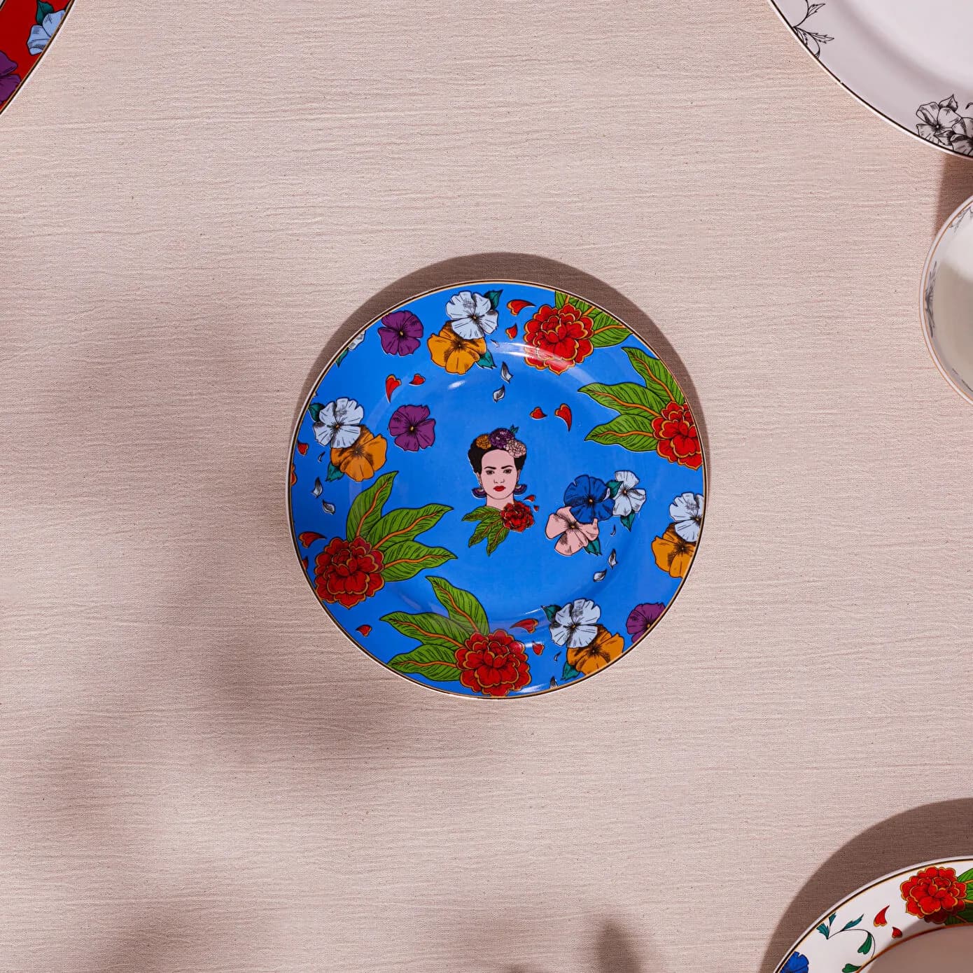 Karaca Frida Pasta Tabağı Mavi 19 Cm