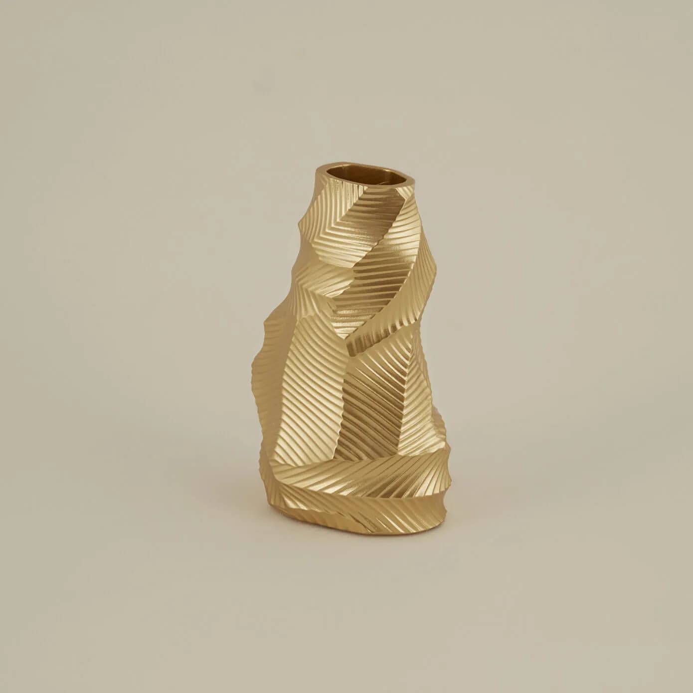 Karaca Home Lana Vazo Gold 12x7,9x20 cm