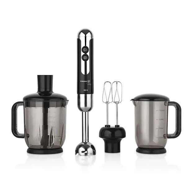 Korkmaz Mia Mega Siyah/Krom Blender Set A447-12