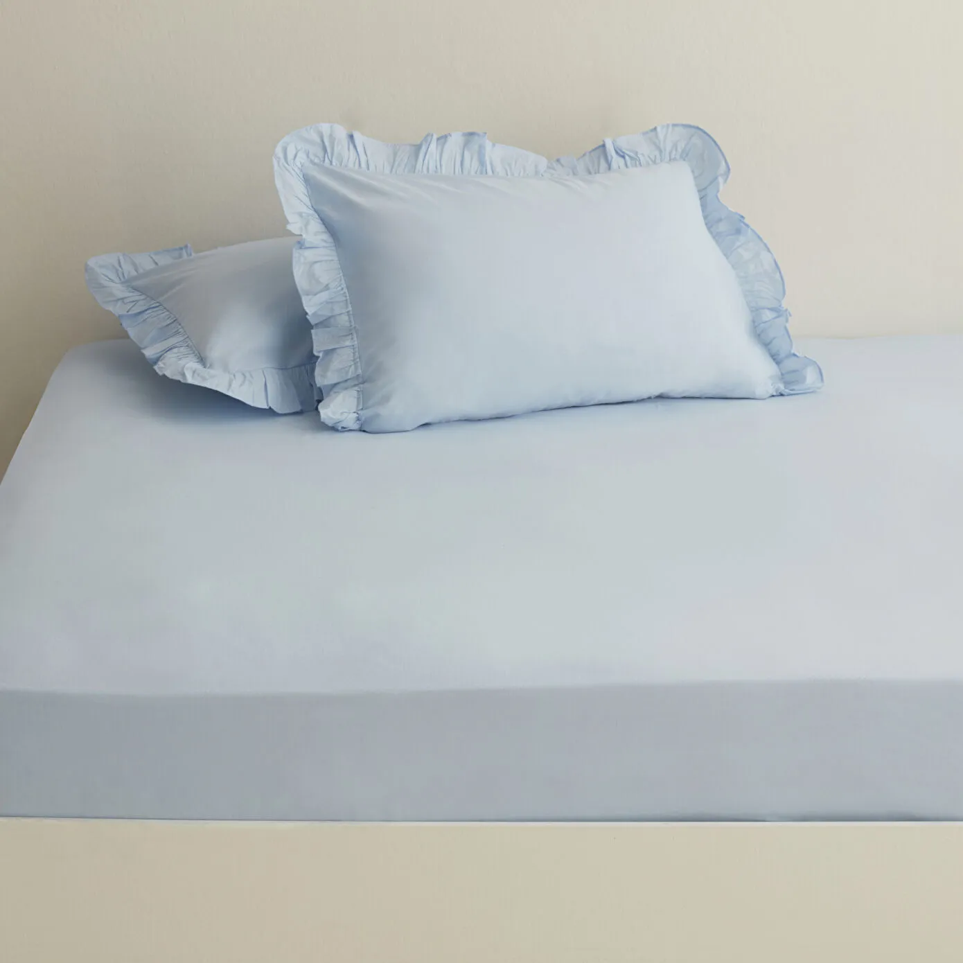 Karaca Home Basic %100 Pamuk King Kişilik Düz Çarşaf Mavi