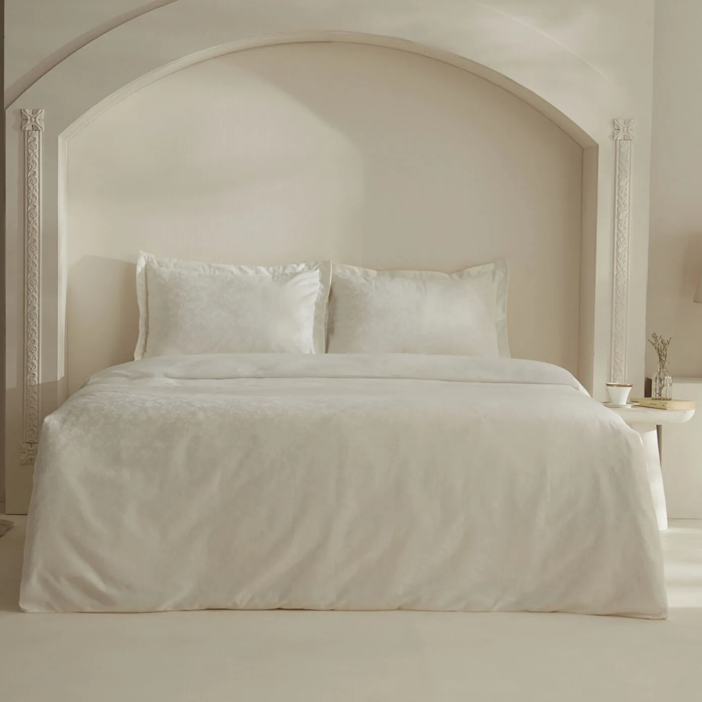Karaca Home Venessa Çift Kişilik Nevresim Takımı Beyaz