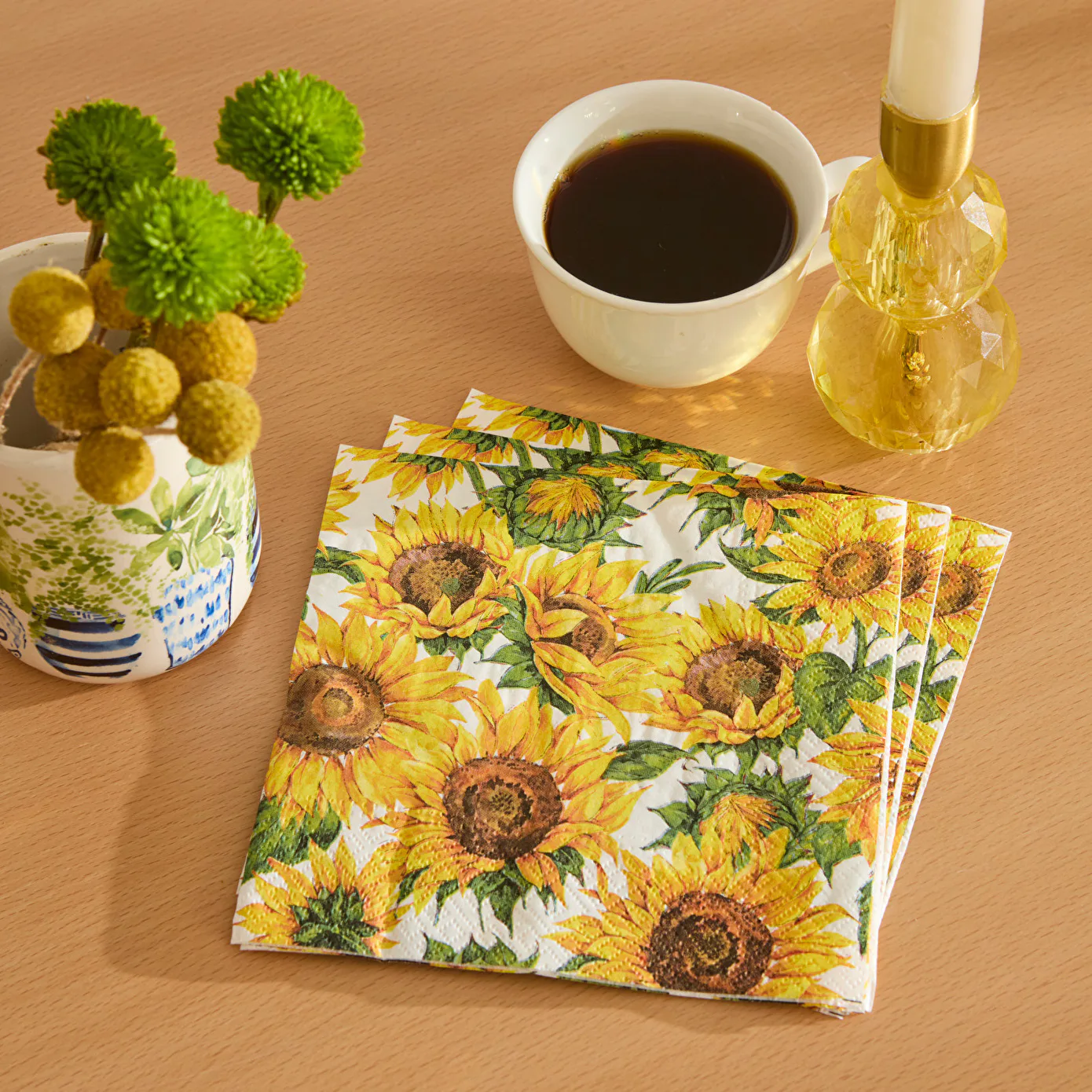 Karaca Home Bellis 20'li Lotus Sunflower Kağıt Peçete
