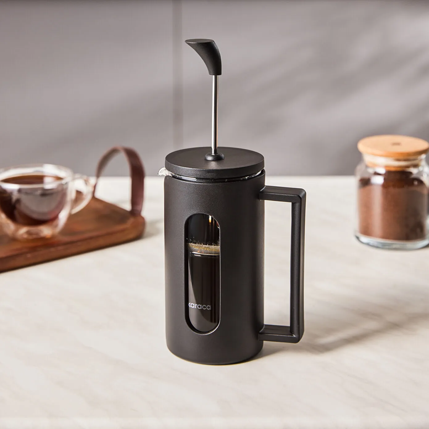 Karaca Leya Borosilikat Cam French Press 350 ml