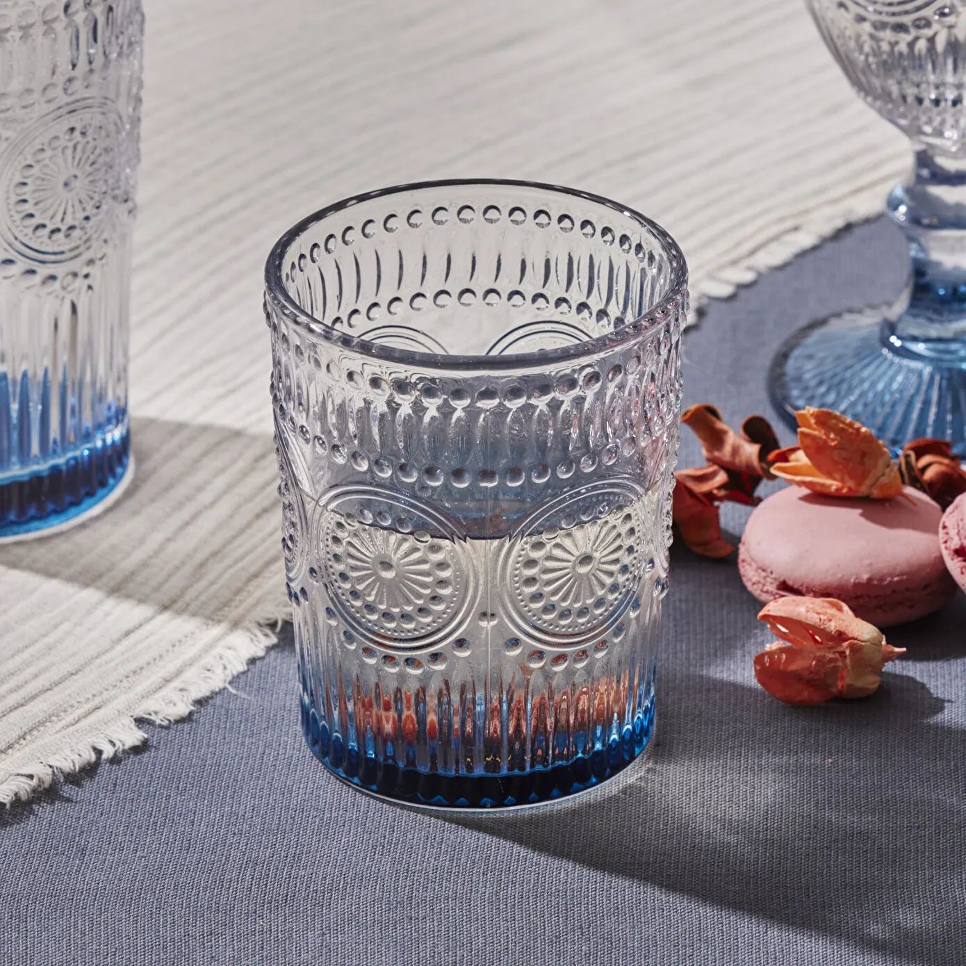 Karaca Sunflower Su Bardağı Mavi 250 ml