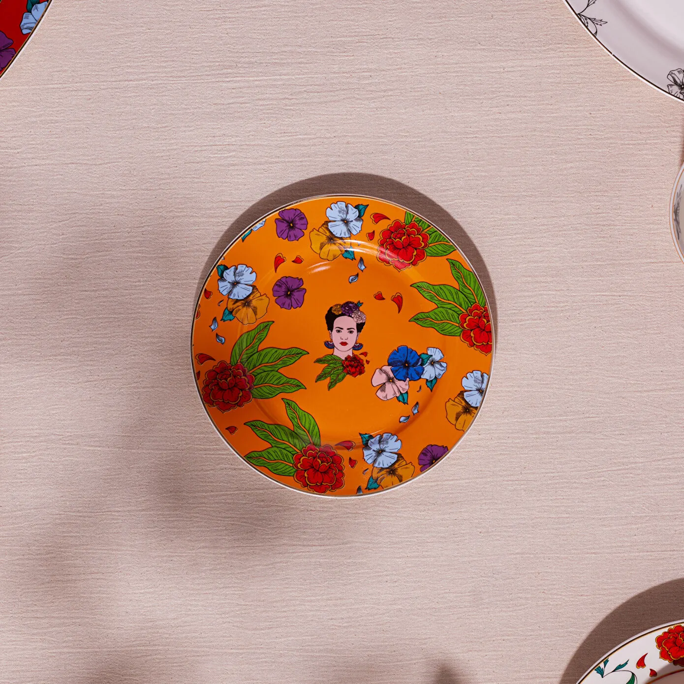 Karaca Frida Pasta Tabağı Turuncu 19 Cm