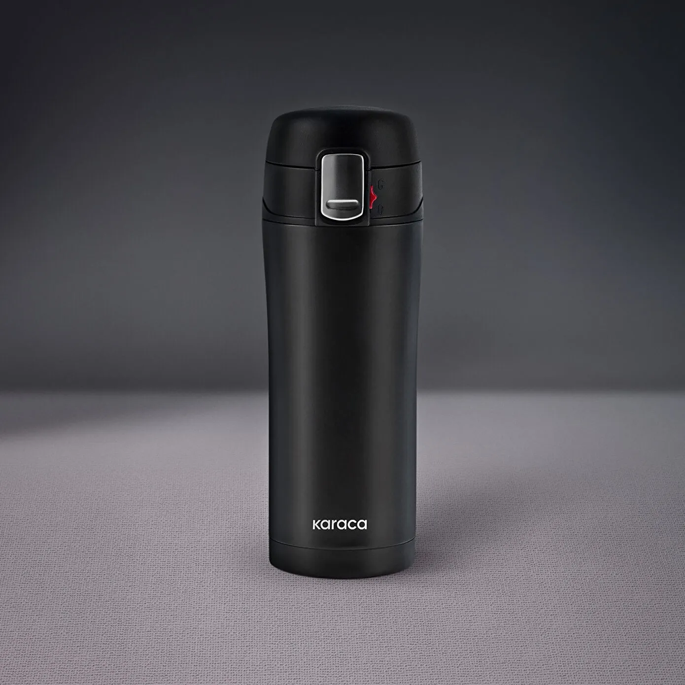 Karaca Pluton Çelik Sızdırmaz Termos Siyah 450 ml