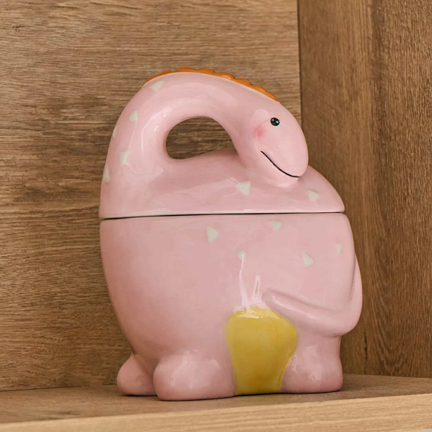 Karaca Dino Kapaklı Saklama Kabı Pembe