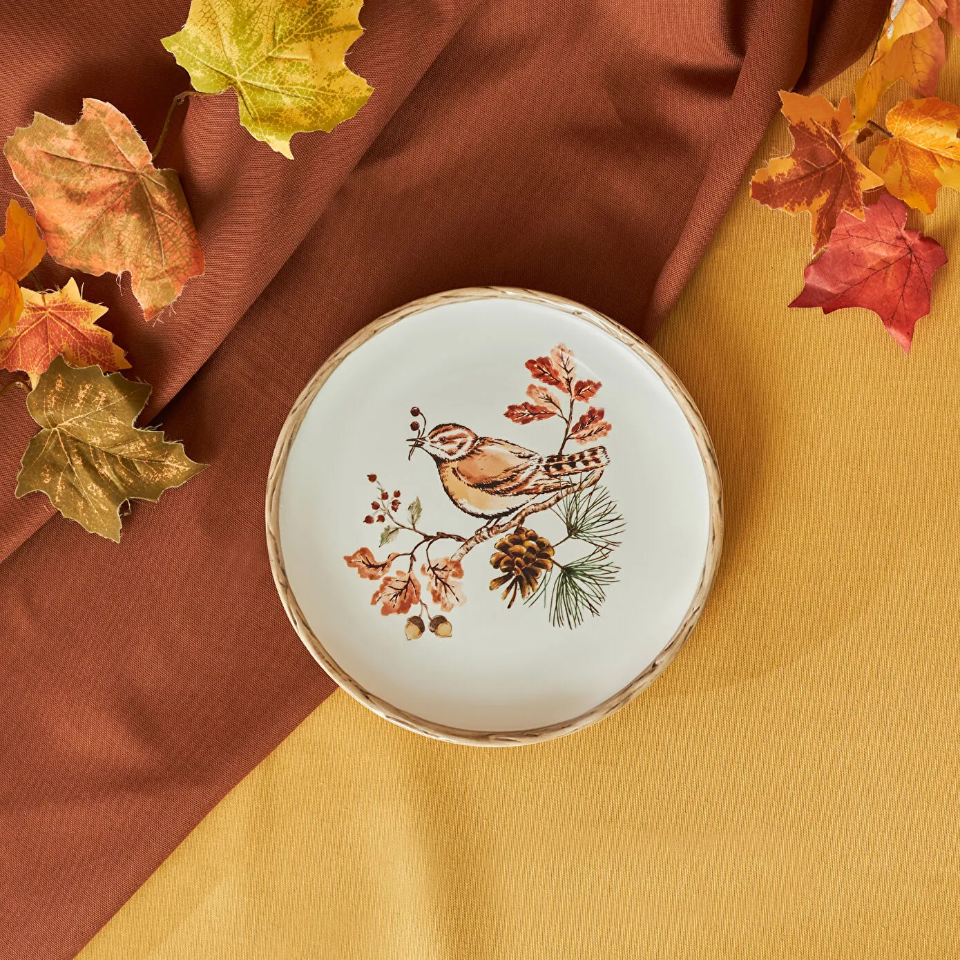Karaca Cozy Kuş Pasta Tabağı 21 cm