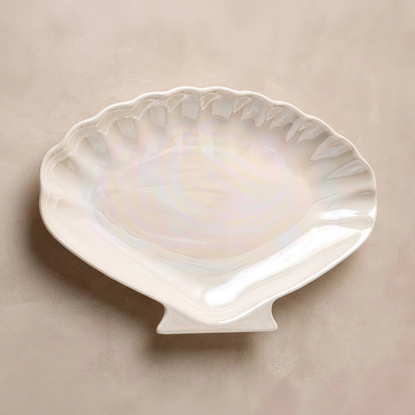Karaca İstiridye Lüsterli Kayık Tabak 30 cm