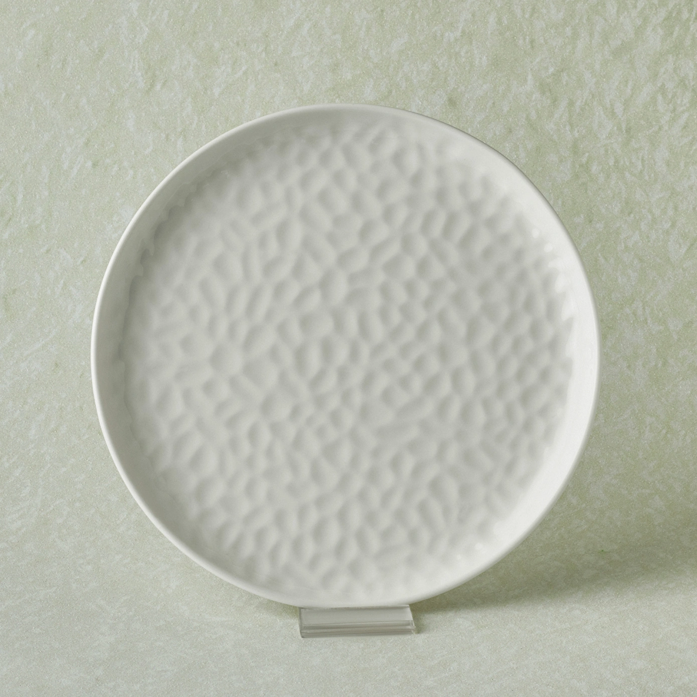 Karaca x Refika Bembeyaz Yuvarlak Pasta Tabağı 22 cm
