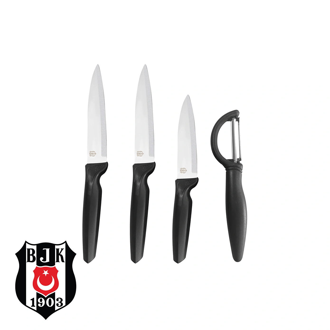 Karaca x Beşiktaş Lisanslı 4 Parça Bıçak Seti