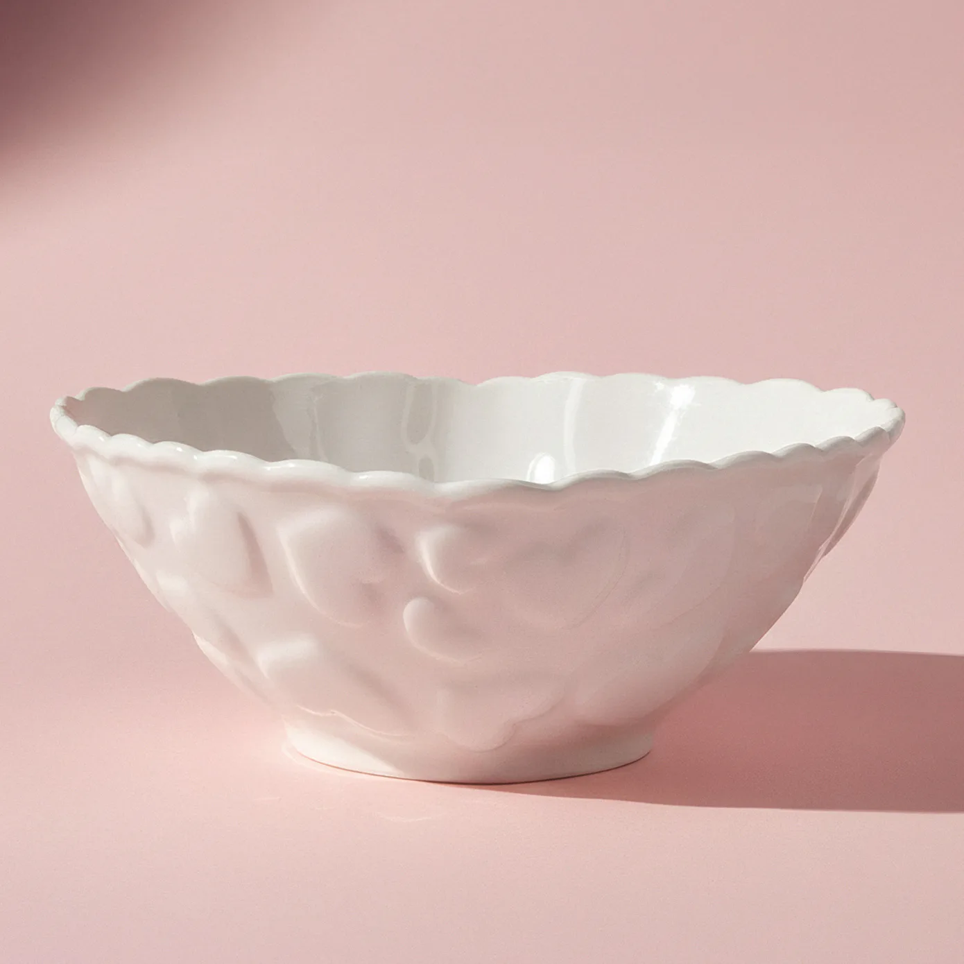 Karaca Pink Love Çerezlik Beyaz 11 cm