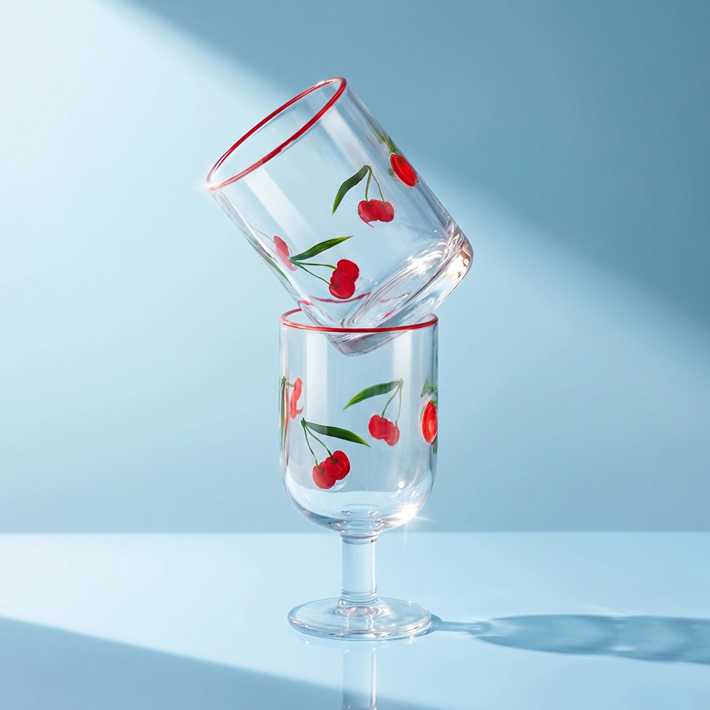 Karaca Cherry Kadeh 390 ml Kırmızı