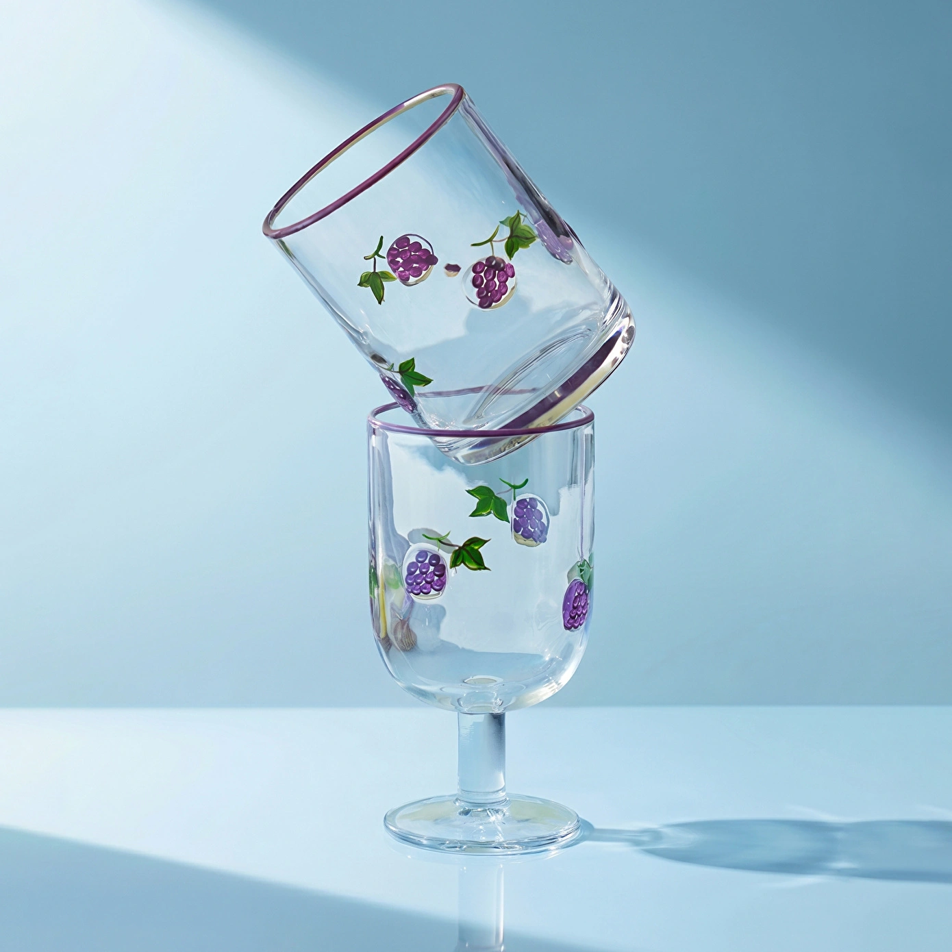 Karaca Grape Kadeh 390 ml Mor