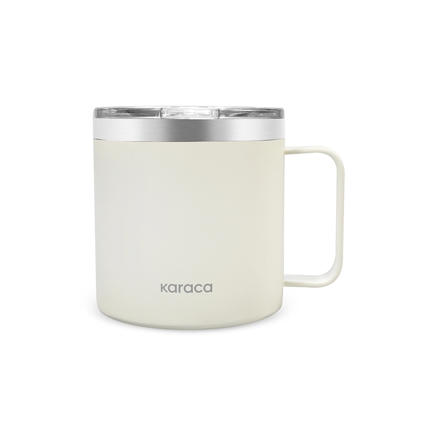 Karaca Thermal Çift Katmanlı Çelik Mug 420 ml Krem