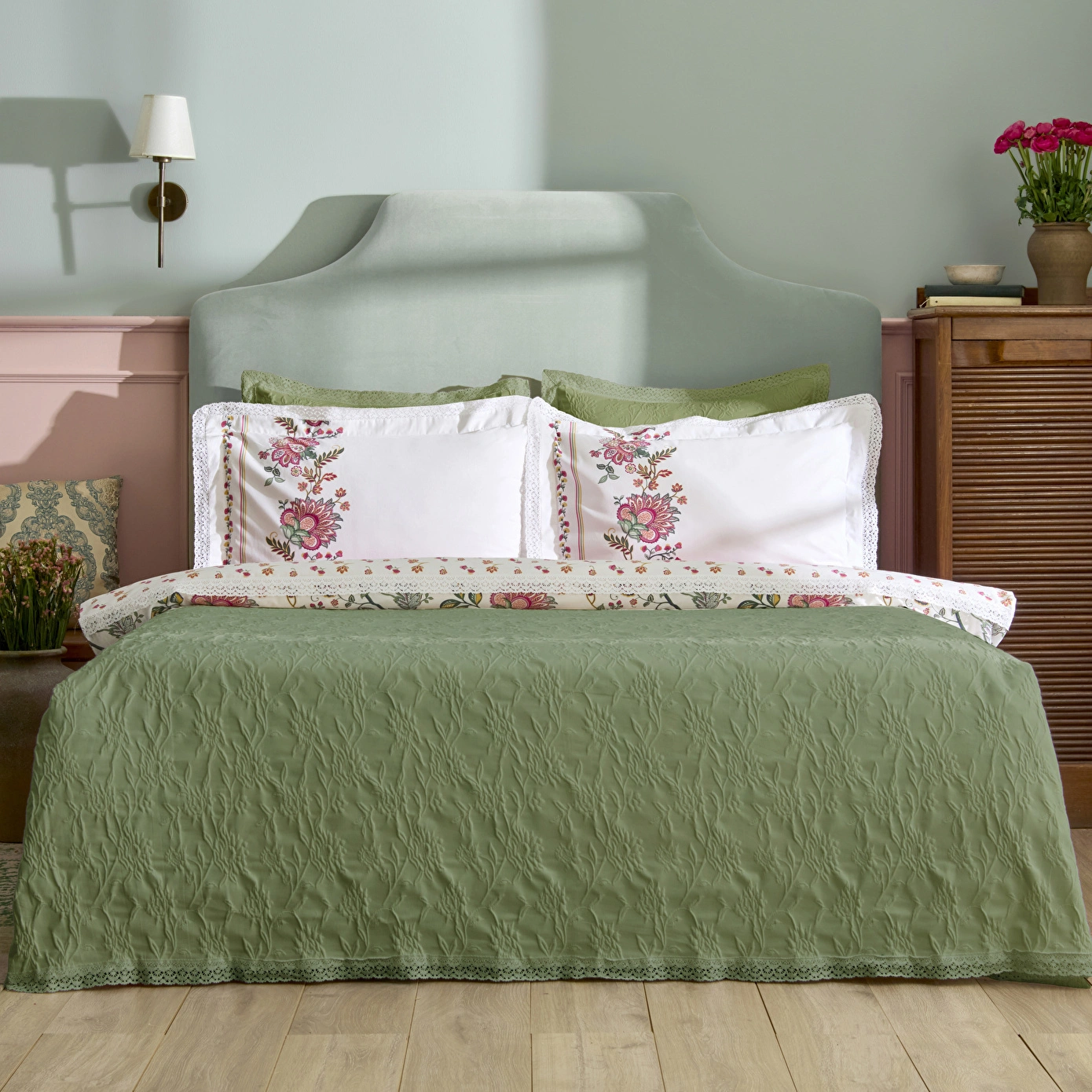 Karaca Home Everbloom %100 Pamuk Düet Set