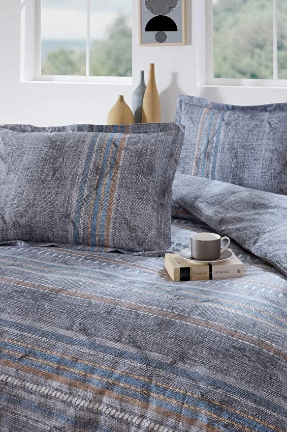 Özdilek Colorado King Size Lastikli Çarşaf Nevresim Takımı görsel 2
