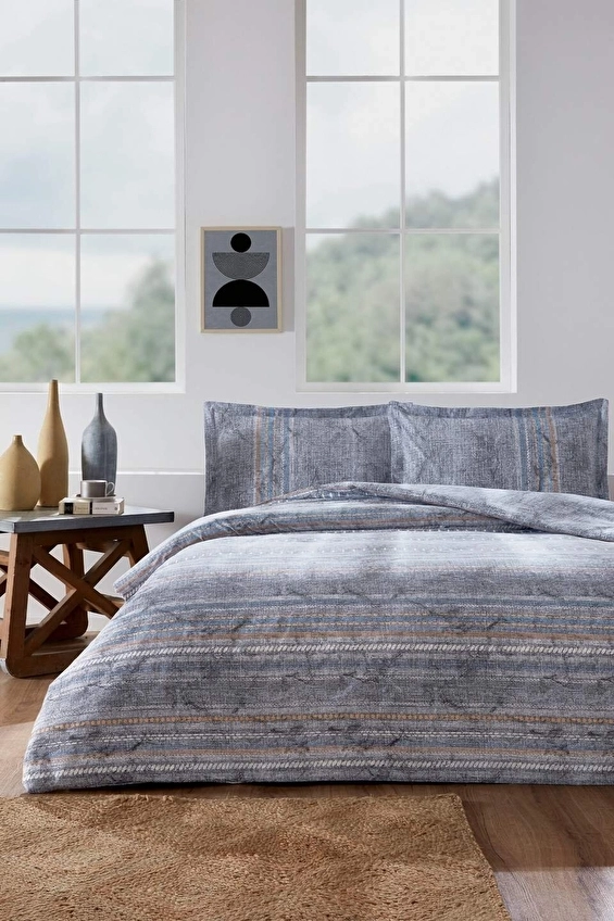Özdilek Colorado King Size Lastikli Çarşaf Nevresim Takımı