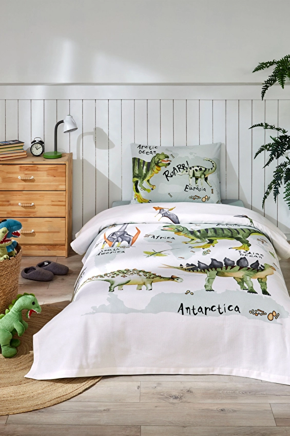 Özdilek Dinosaur Time Tek Kişilik Pike Takımı