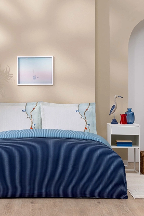 Özdilek Flag Line Lastikli Çarşaf King Size Nevresim Takımı