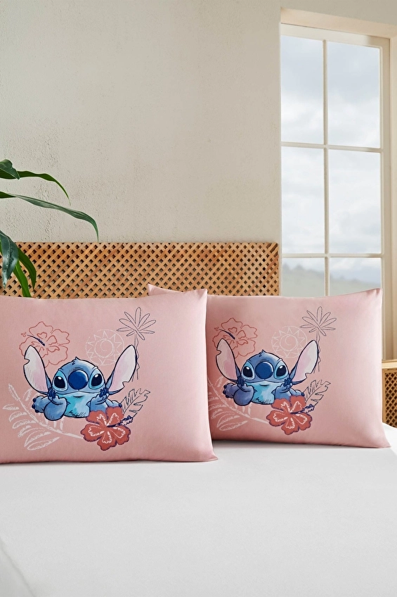 Özdilek Stitch Aloha Disney Lisanslı 2'li Yastık Kılıfı